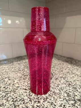 RARE Bath & Body Works Pink Glitter Cocktail Shaker